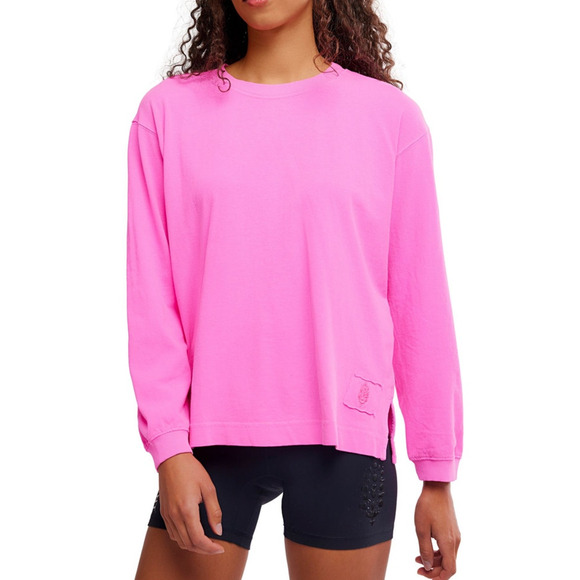 NWT Free people movement hustle layer top fuchsia flirt extra small - Picture 8 of 8